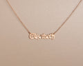Double Name Necklace with Birthstone - Multiple Name Necklace with Heart - Women Name Jewelry - Silver 2 Name Necklace - Necklace with Name