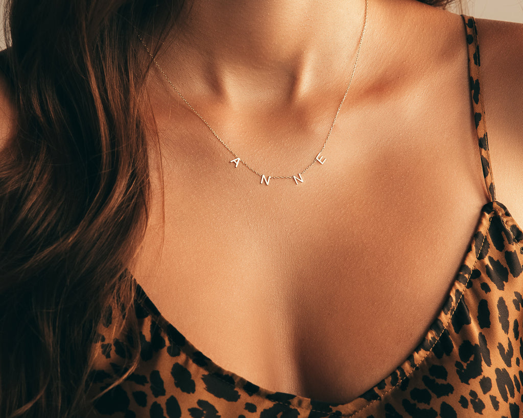 Real Silver Letter Necklace, 14K Gold Vermeil Initial Necklace, Minimalist Jewelry for Women and Men, Perfect Gift For Her