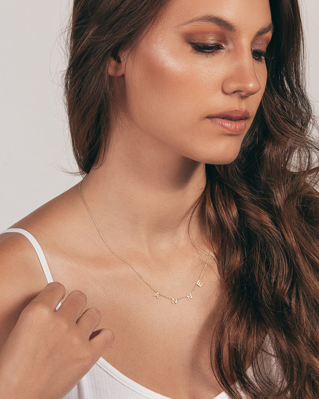 Real Silver Letter Necklace, 14K Gold Vermeil Initial Necklace, Minimalist Jewelry for Women and Men, Perfect Gift For Her