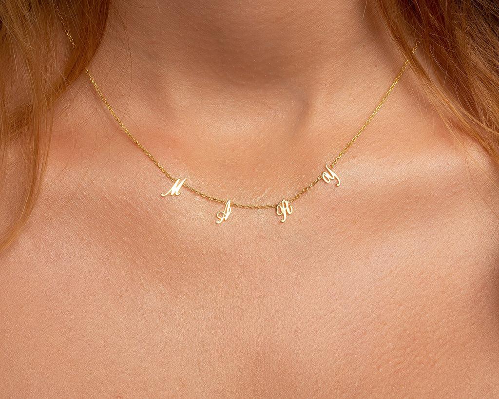 Heart Necklace, 14K Solid Gold 2 Hearts Necklace, Dainty Diamond CZ Cross Necklace, Minimalist, Handmade Jewelry, Necklace for women