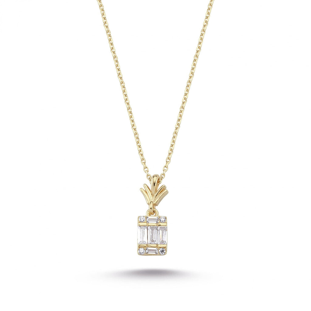 Sun Necklace, 14K Solid Gold Sun Necklace, Diamond CZ Sun Necklace, Minimalist Sun Moon Necklace, Sun Pendant Necklace