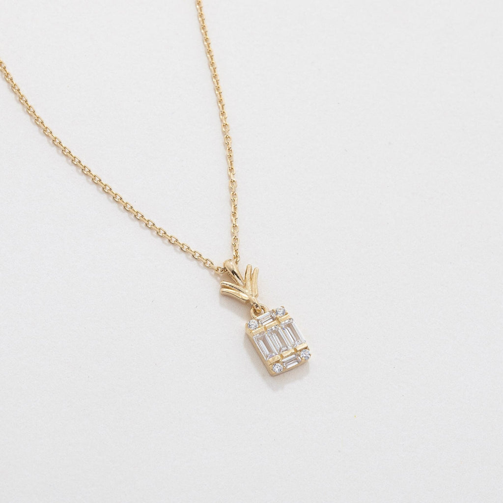 Sun Necklace, 14K Solid Gold Sun Necklace, Diamond CZ Sun Necklace, Minimalist Sun Moon Necklace, Sun Pendant Necklace