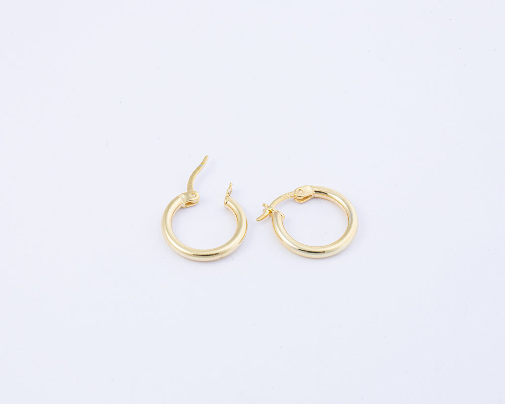 Heart Earrings, 14K Gold Plated Heart Earring , Everyday Earrings, Jewelry for women, Silver Heart Earring, Handmade Jewelry, Gift for her