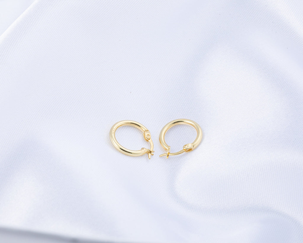Thick Square Huggie Hoop Earrings, 14K Huggie Hoop Earrings, 925 Sterling Silver Hoops, Square Hoop Earrings, Elegant Hoops, Chunky Hoops