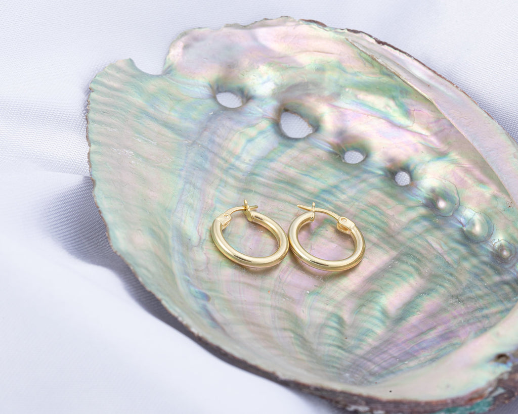 Heart Earrings, 14K Gold Plated Heart Earring , Everyday Earrings, Jewelry for women, Silver Heart Earring, Handmade Jewelry, Gift for her