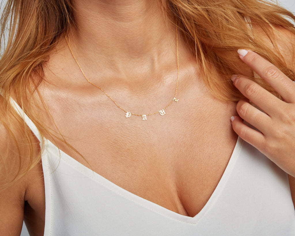 CUSTOM NAME NECKLACE, Personalized Necklace, Minimalist Necklace with Name, Initial Necklaces, Necklace for Women, Jewelry For Women