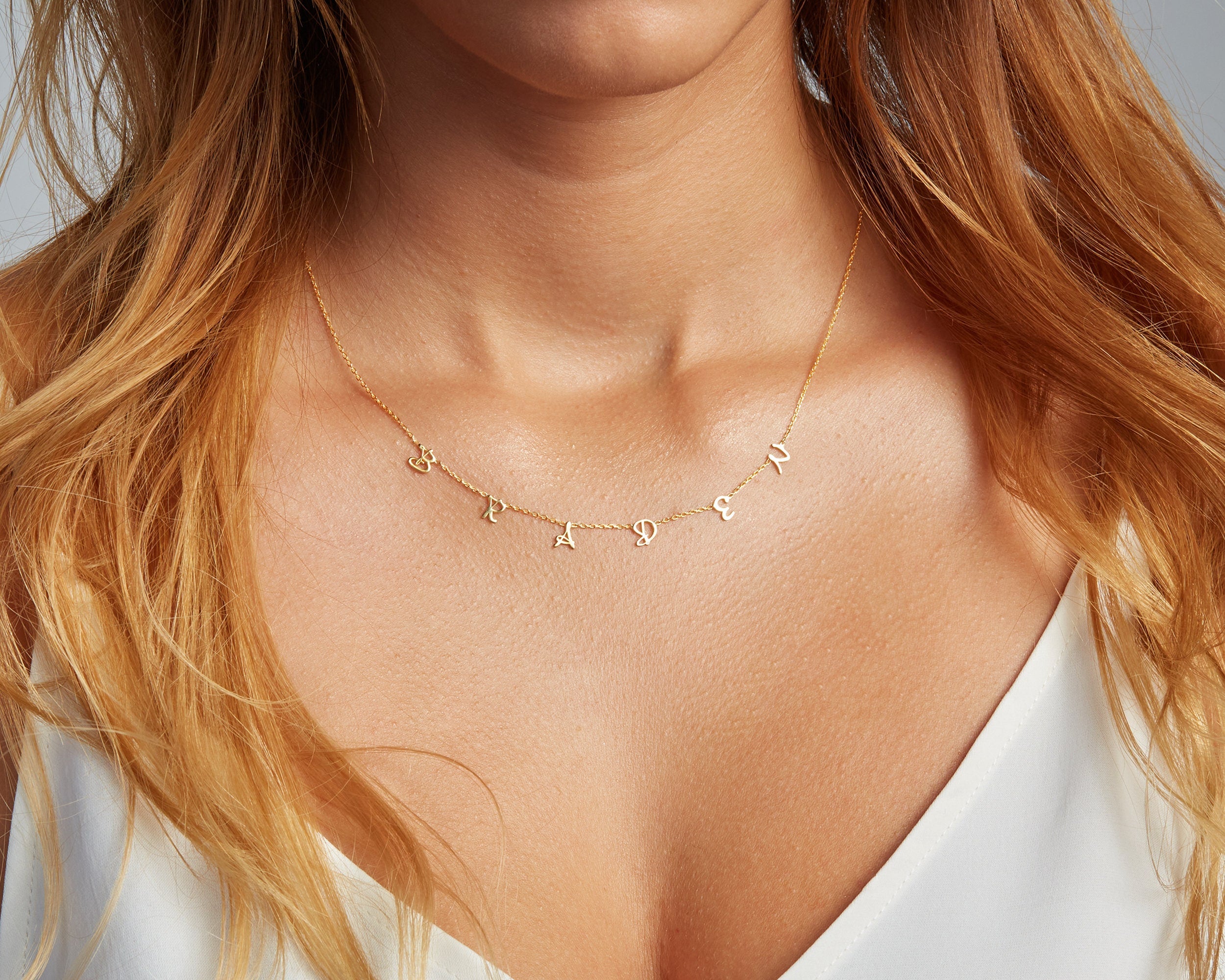 CUSTOM NAME NECKLACE, Personalized Necklace, Minimalist Necklace with Name, Initial Necklaces, Necklace for Women, Jewelry For Women