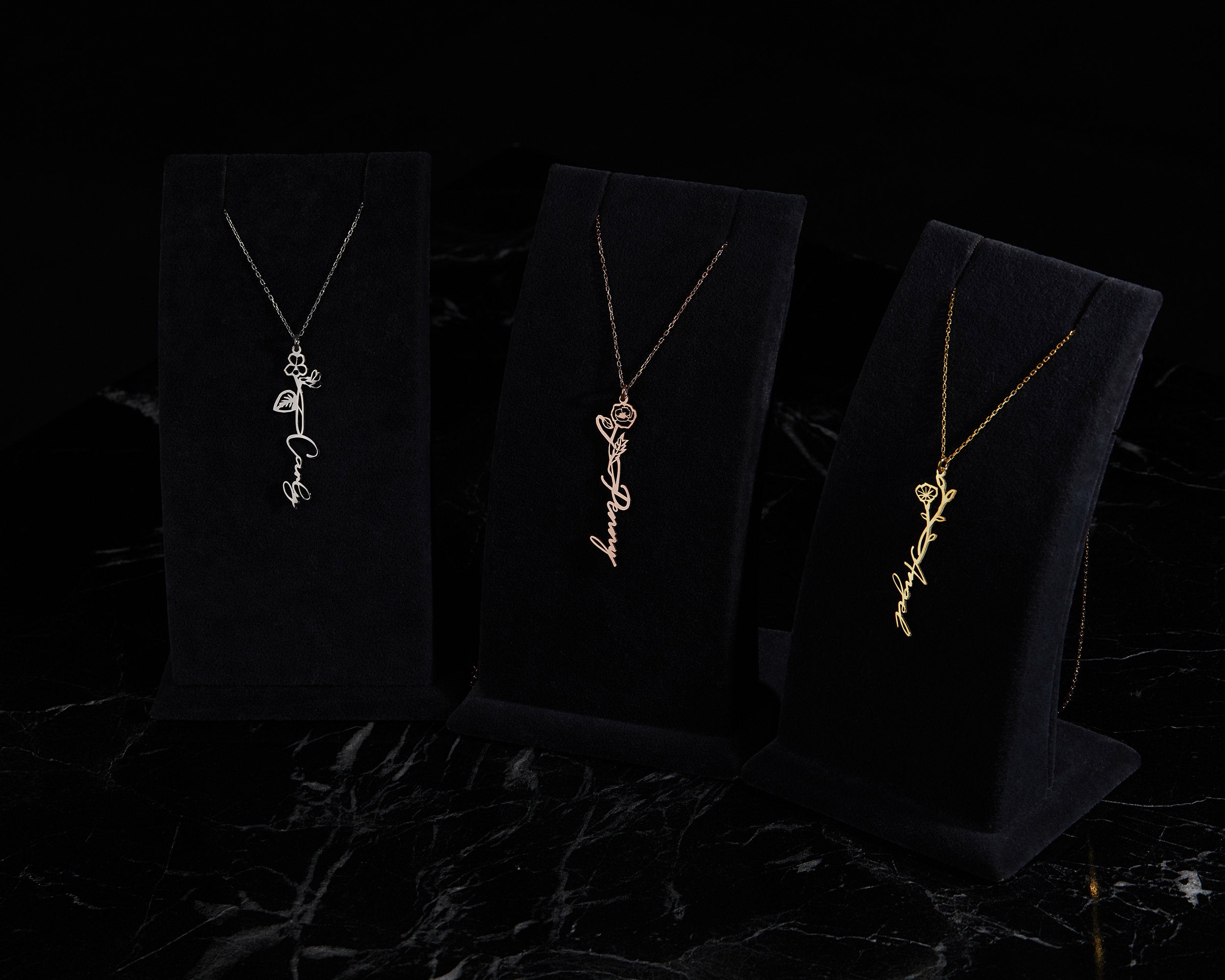GOLD Solitaire Pendant Necklace, 14K Solid Gold Cz Diamond Necklace, Dainty Necklace, Minimalist, Handmade Jewelry, Necklace for women