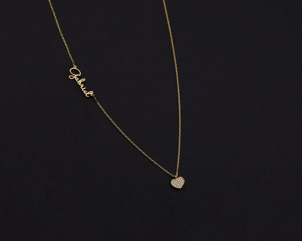PERSONALIZED NAME NECKLACE, Script Name Necklaces, Mothers Day Jewelry , Gift for Her , Personalized Gift, Minimalist, Handmade Jewelry