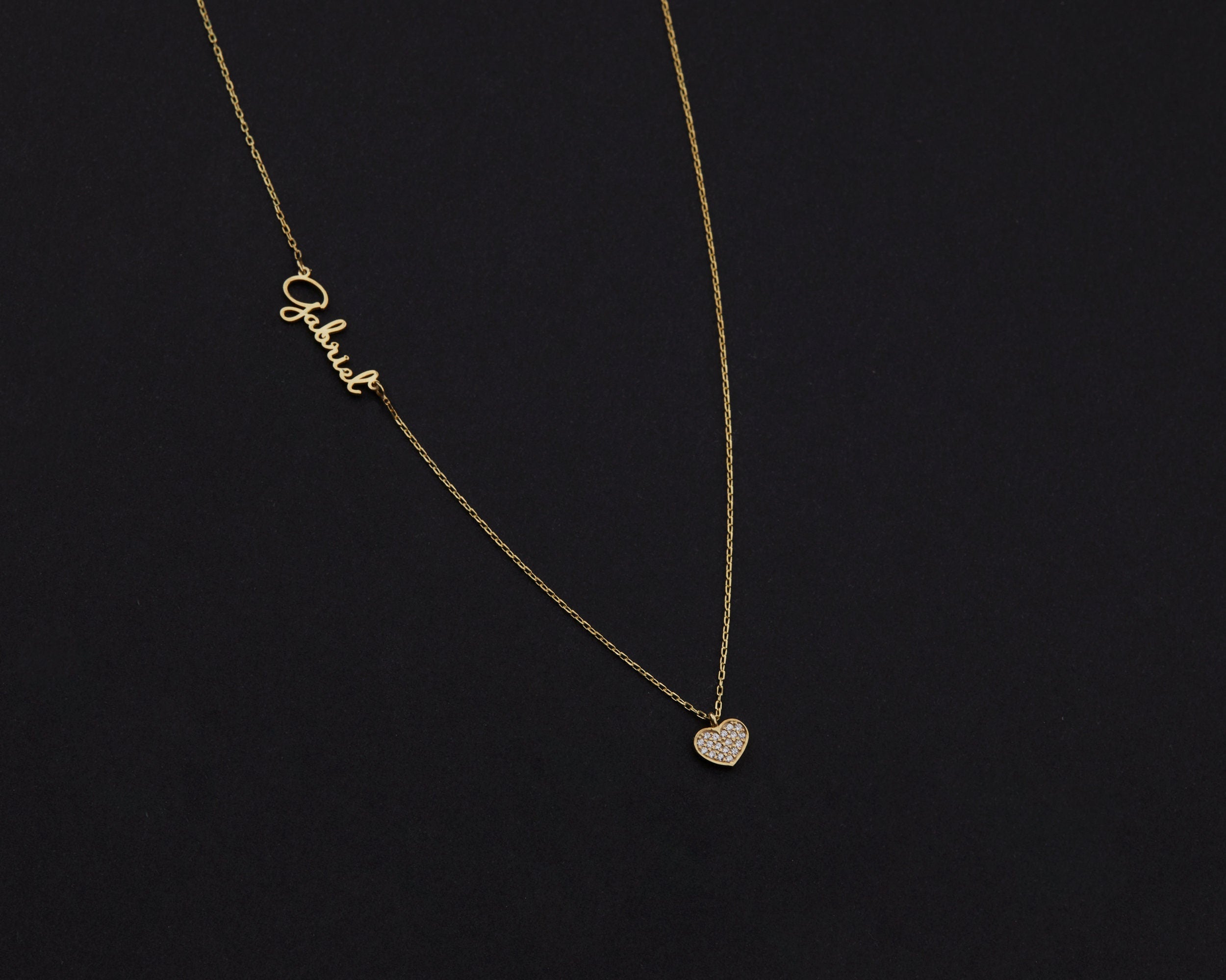 PERSONALIZED NAME NECKLACE, Script Name Necklaces, Mothers Day Jewelry , Gift for Her , Personalized Gift, Minimalist, Handmade Jewelry