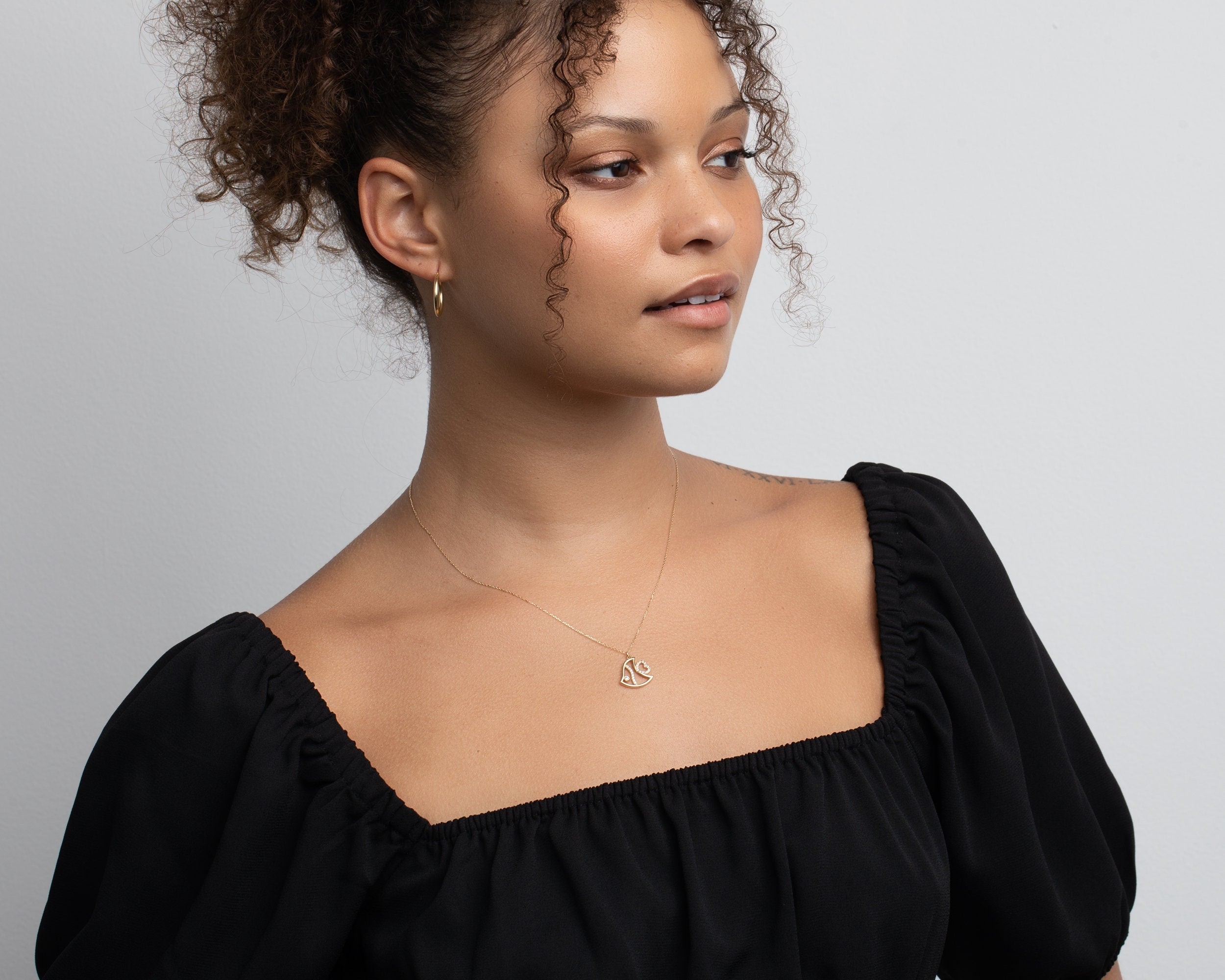 14K Gold Freshwater Pearl Necklace | Dainty Satellite Chain Necklace | Elegant Pearl Jewelry | Bridesmaid Gifts | Minimalist Gold Necklace
