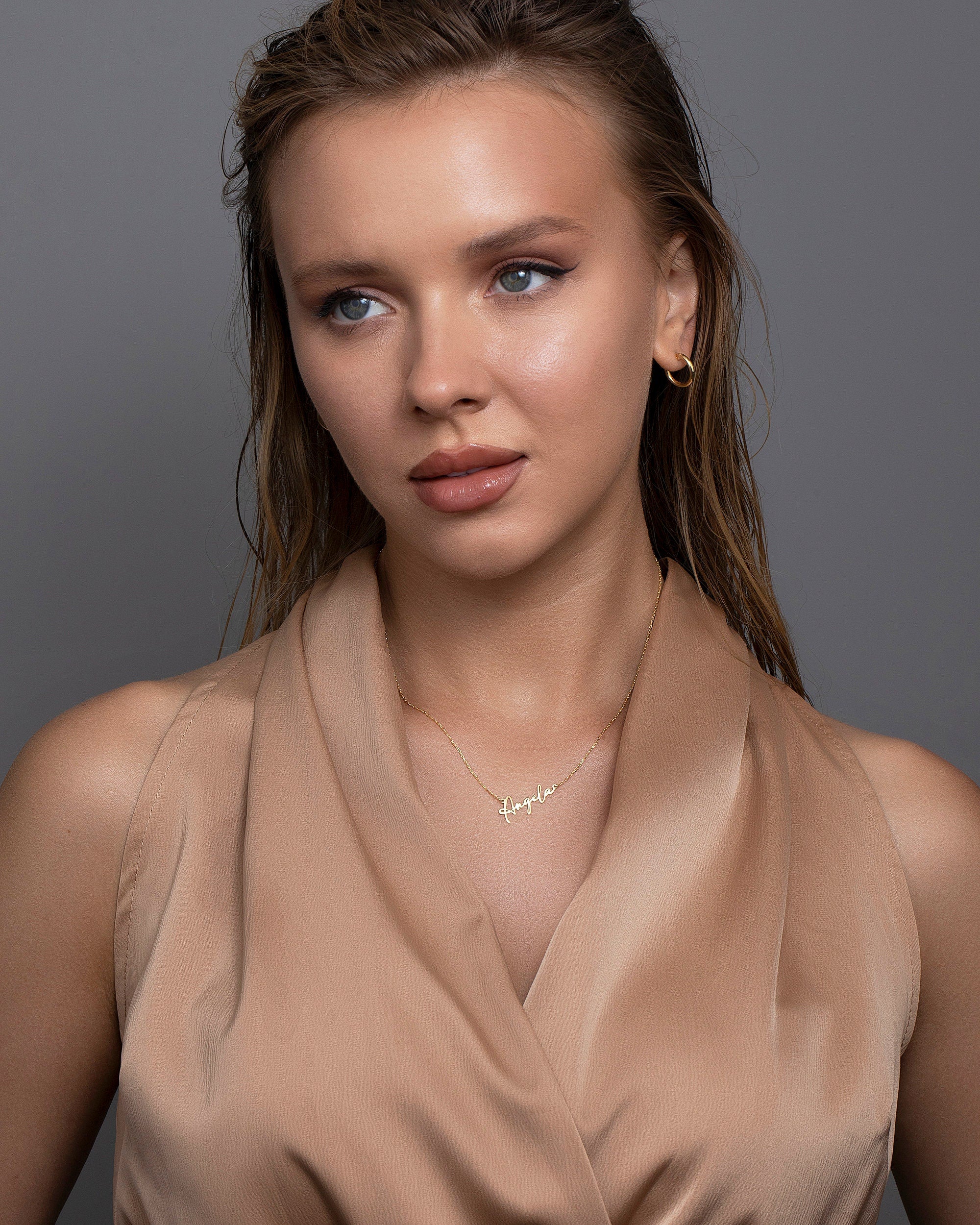 Four Leaf Clover Necklace, Gold Heart Leaf Necklace, Silver Clover Pendant, Minimalist, Handmade Jewelry, Necklaces for women, Gift For Her
