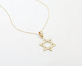 Infinity Necklace, 14K Solid Gold Infinity Pendant Necklace, Cz Stones Dainty Necklace, Minimalist, Handmade Jewelry, Necklaces for women