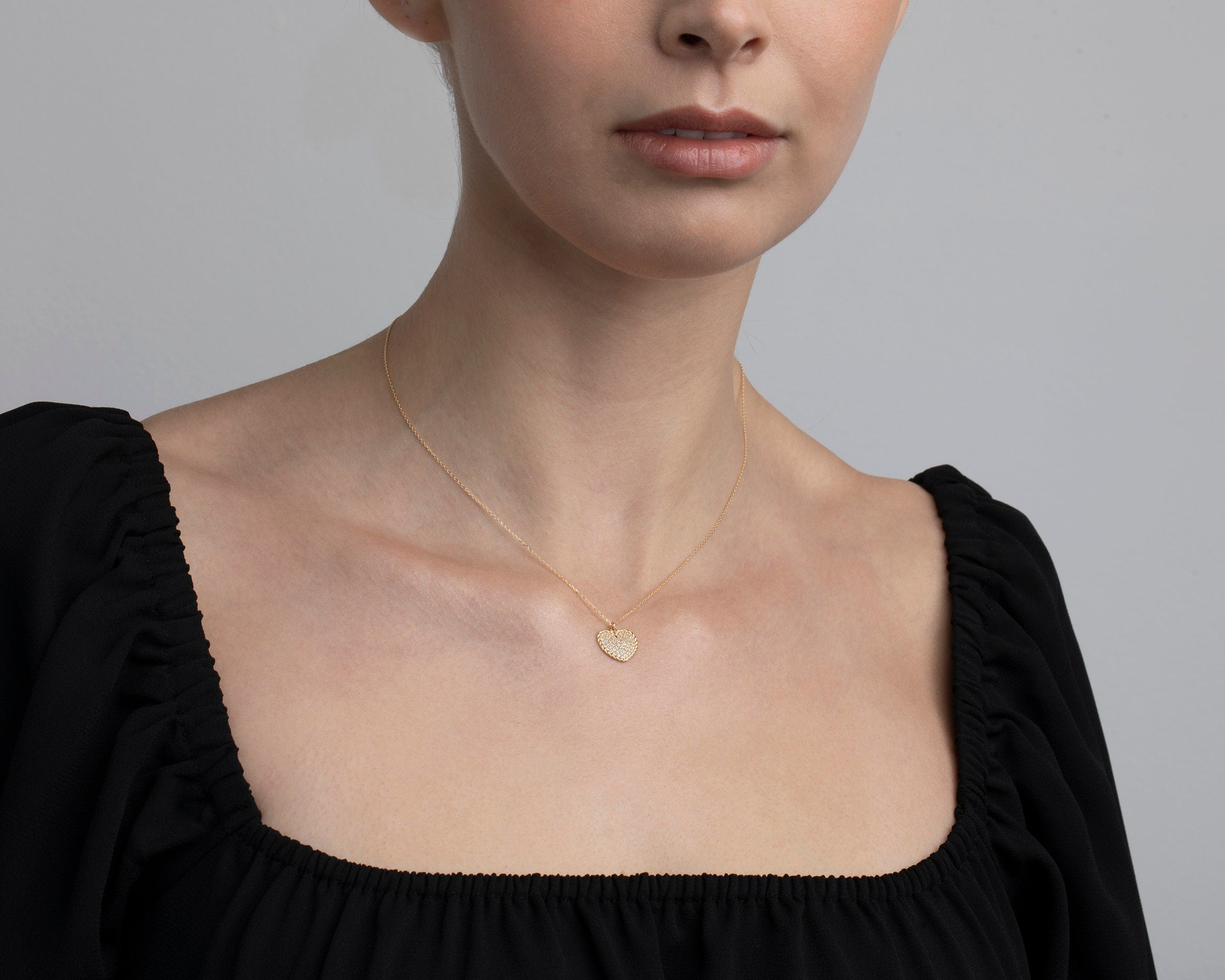 Lotus Flower Necklace, 14K REAL GOLD Lotus Necklace, Gift for Her, Jewelry For Women, Minimalist, Handmade Jewelry, Mother's Day Gift