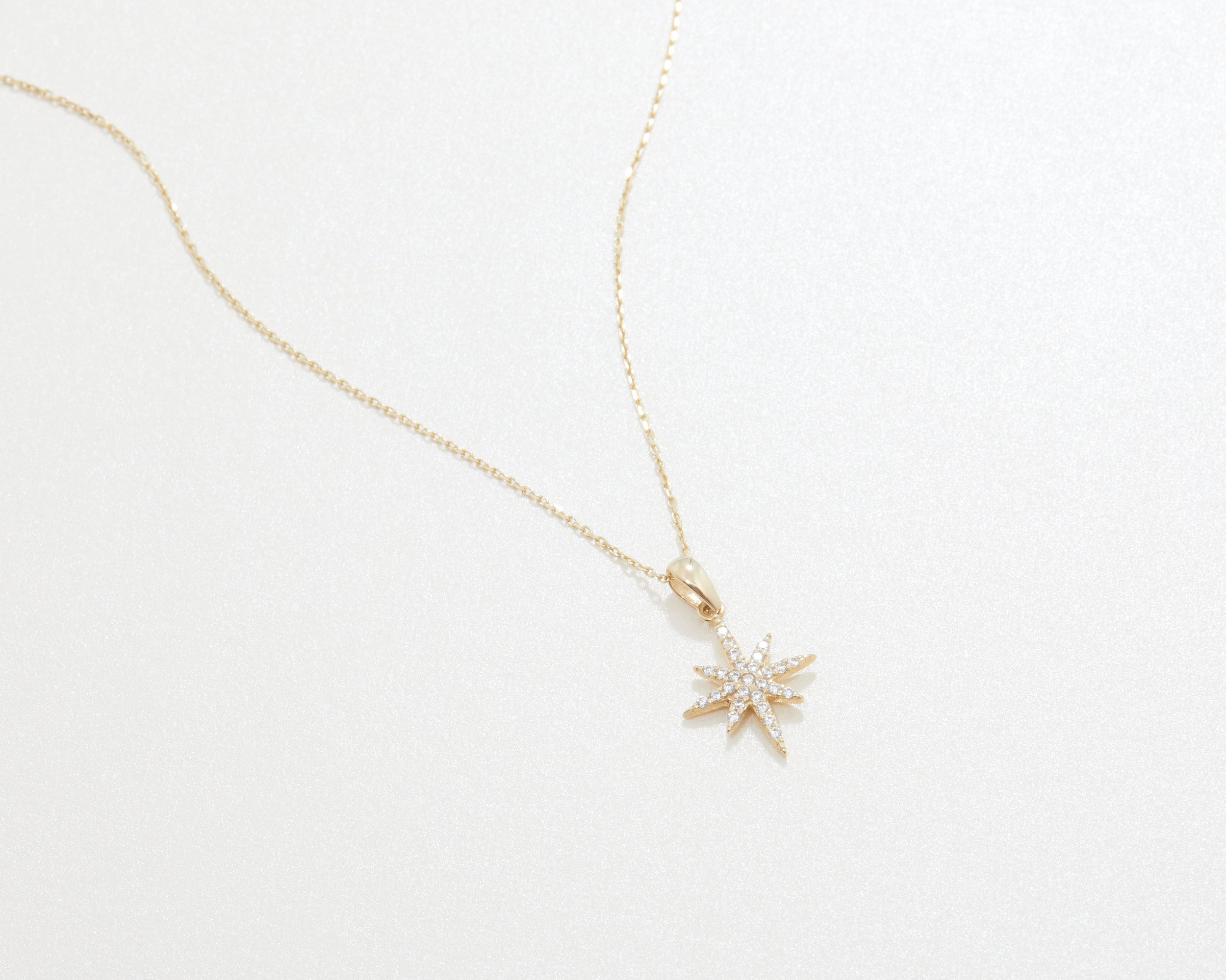 Cross Necklace, 14K Solid Gold Christian Cross Necklace, Diamond CZ Small Cross Necklace, Minimalist Cross Necklace, Cross Pendant Necklace