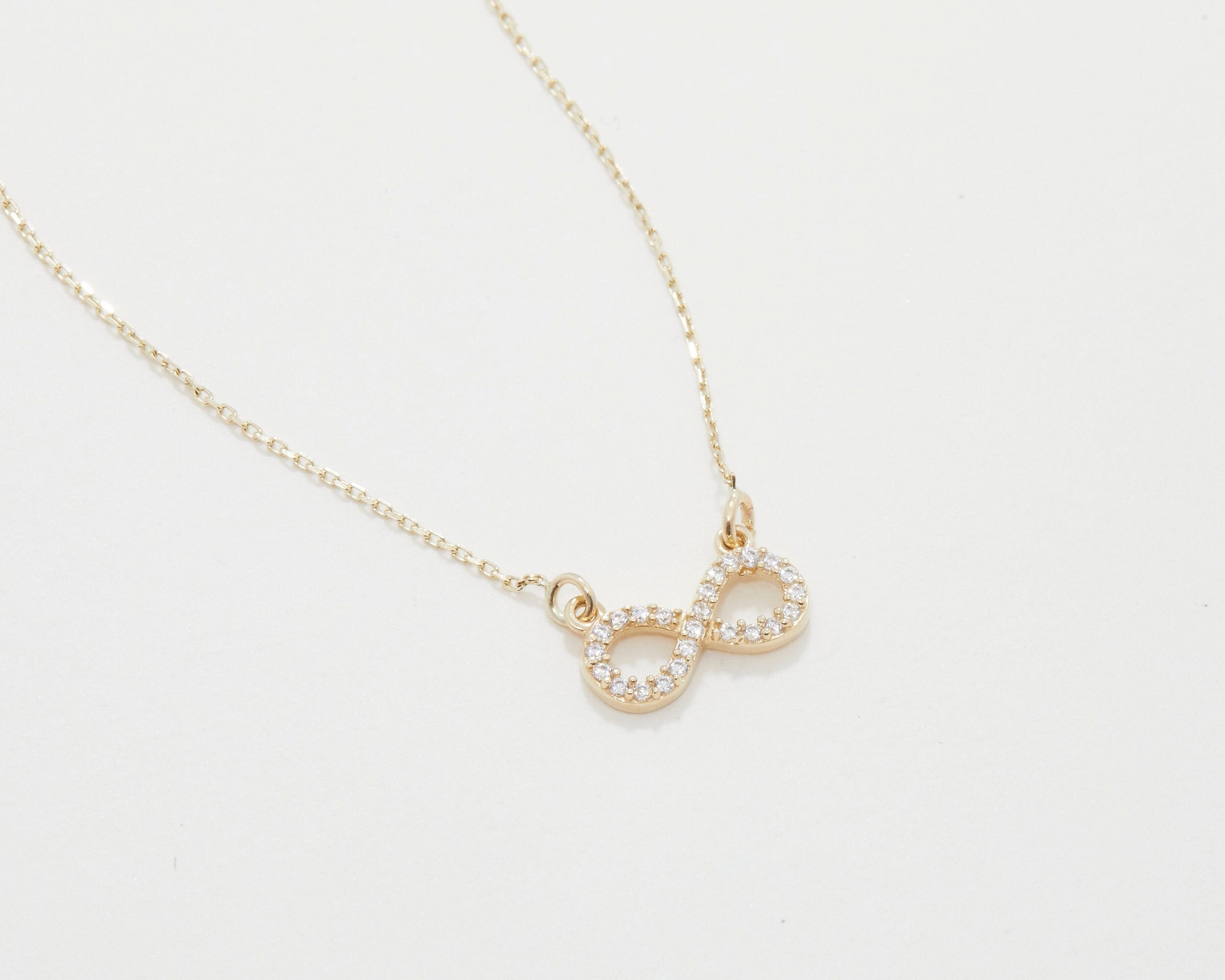Butterfly Necklace, 14K REAL Gold Butterfly Necklace, Dainty Diamond CZ Necklace, Minimalist, Handmade Jewelry, Necklace for women