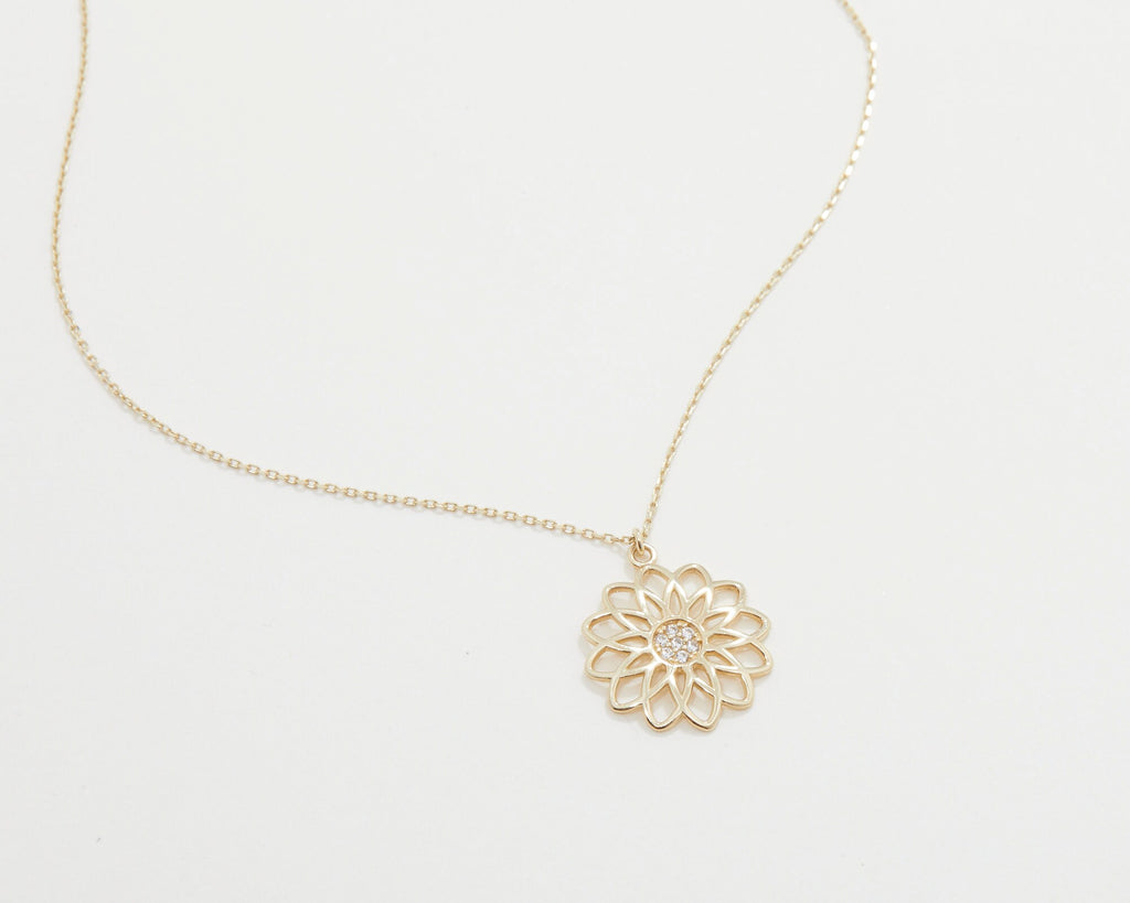 14K Solid Gold Pave Double Heart Necklace, 14K Double Heart Necklace, 10K Double Heart Necklace, 8K Double Heart Necklace, Handmade Jewelry