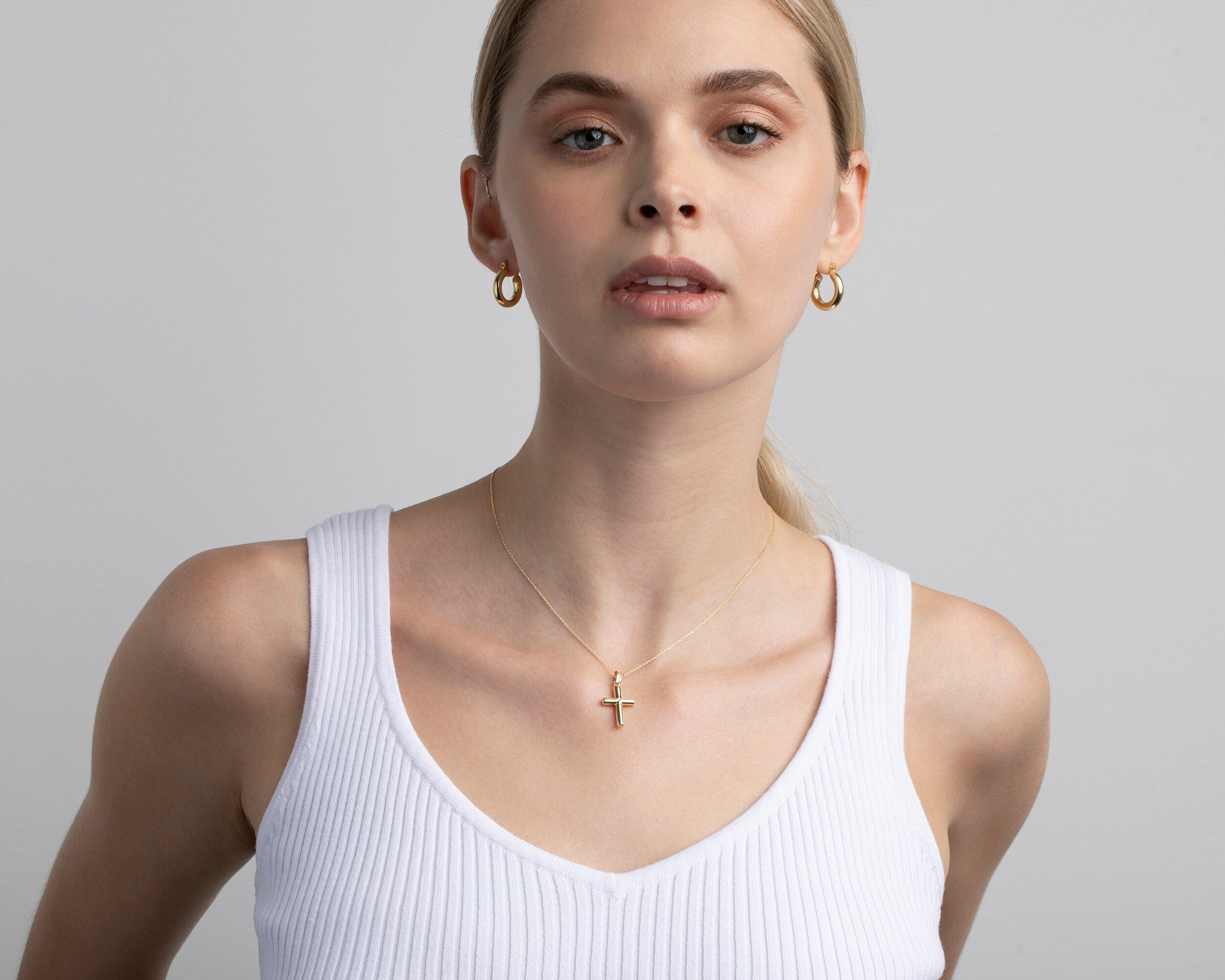 14K Gold Name Necklace, Personalized Gold Necklace, Custom Name Necklaces, Handmade Jewelry, Women Necklace, Minimalist