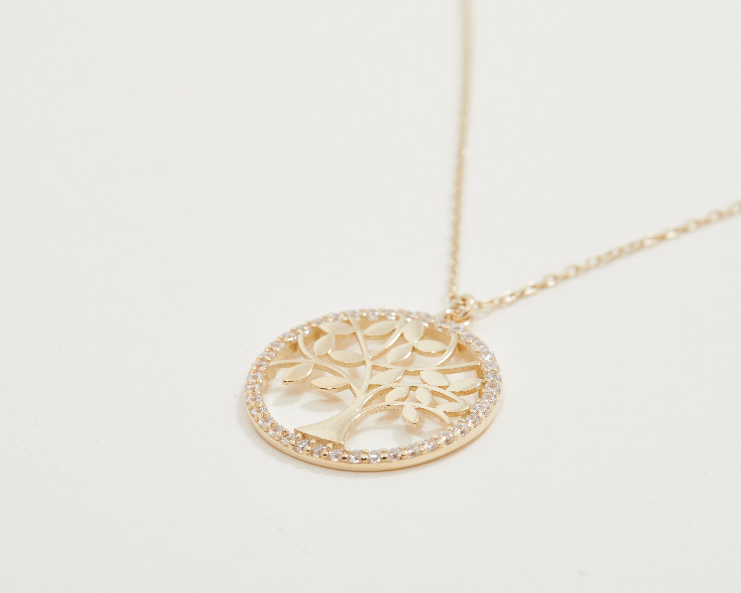 Fish Necklace, 14K Solid Gold Small Fish Necklace, Diamond CZ Fish Necklace, Minimalist Necklace, Handmade Jewelry, Necklace For Women