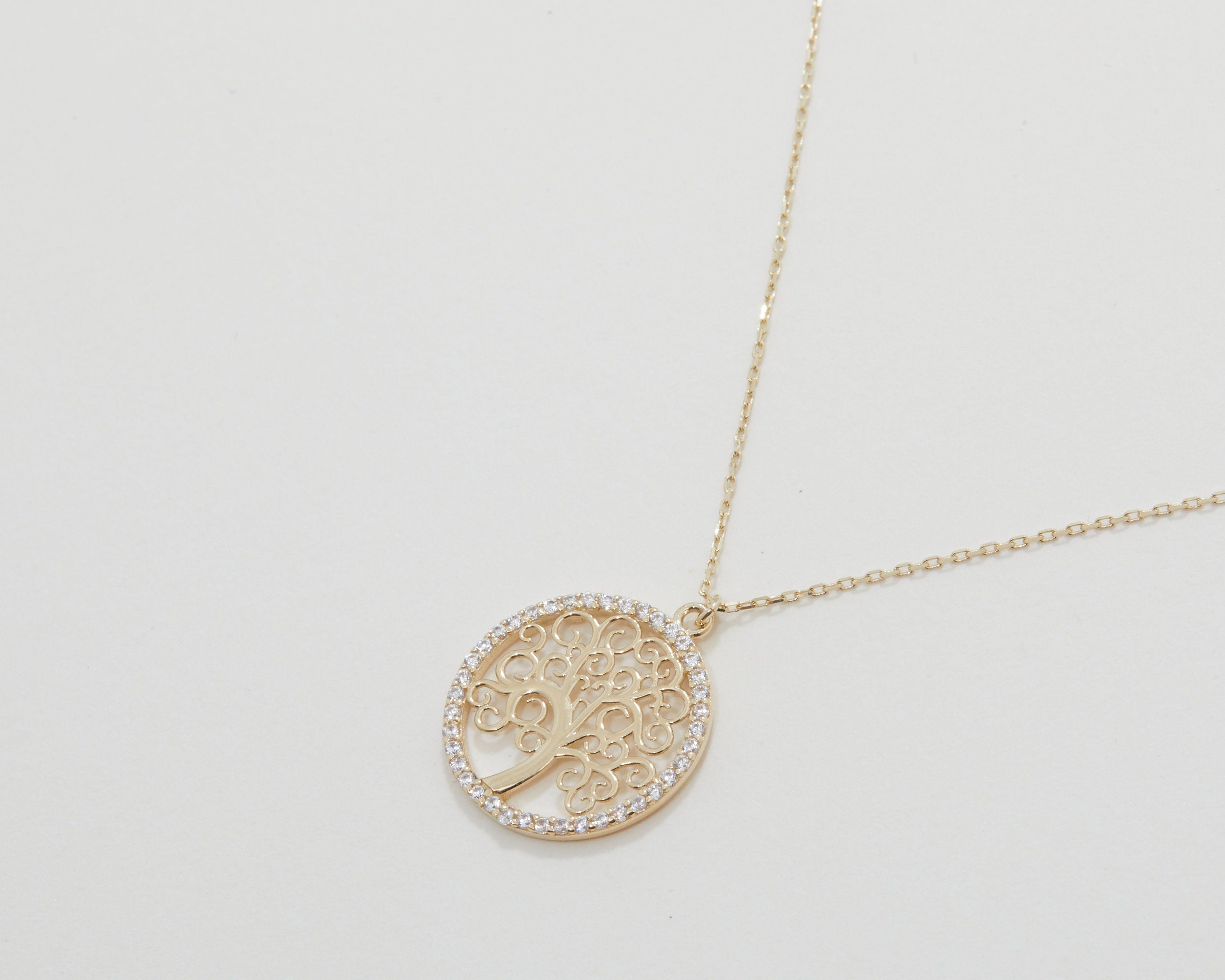 14K Gold Evil Eye Necklace, Silver Evil Eye Necklace, Real Gold Necklace, Women Necklace, Minimalist, Handmade Jewelry