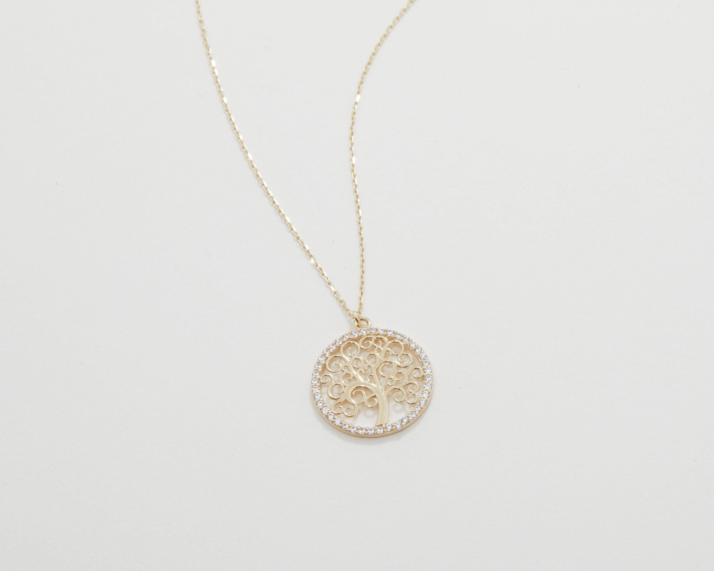 14K Gold Evil Eye Necklace, Silver Evil Eye Necklace, Real Gold Necklace, Women Necklace, Minimalist, Handmade Jewelry