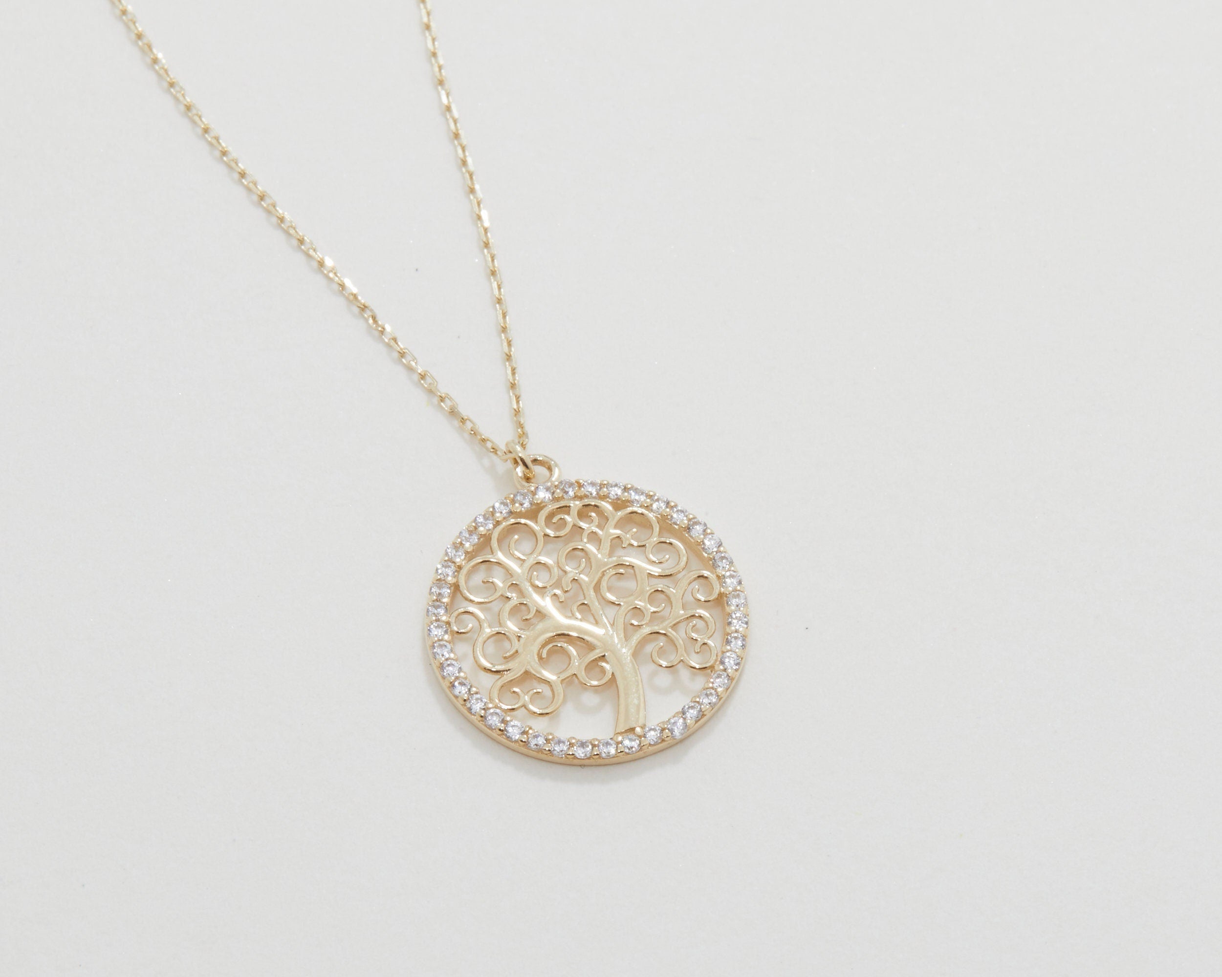 14K Gold Evil Eye Necklace, Silver Evil Eye Necklace, Real Gold Necklace, Women Necklace, Minimalist, Handmade Jewelry