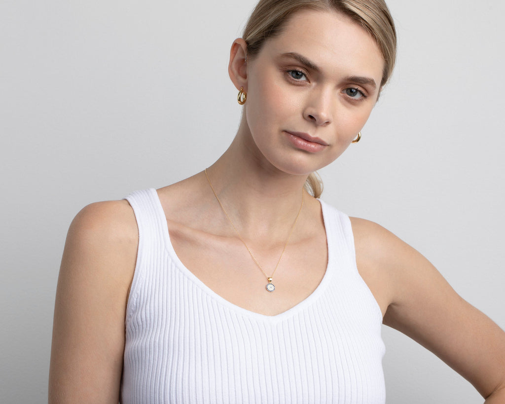 Small Cross Necklace, Gold Small Christian Necklace, Dainty Cross Necklace, Minimalist, Handmade Jewelry, Necklace for women