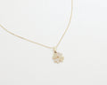 Baguette Cut Diamond Round Necklace - Dainty Minimalist Necklace - Baguette CZ Diamond Jewelry - Everyday Necklace - Handmade Gift for Her