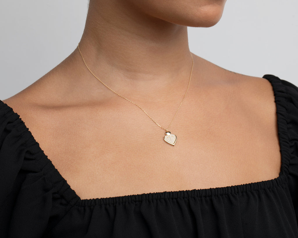 14K Gold Evil Eye Necklace, Necklaces for Women, 14K Solid Gold Necklace, Gold Necklace, Gift For Her, Women Jewelry, Minimalist, Handmade