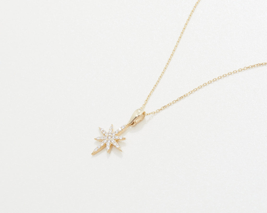 Cross Necklace, 14K Solid Gold Christian Cross Necklace, Diamond CZ Small Cross Necklace, Minimalist Cross Necklace, Cross Pendant Necklace