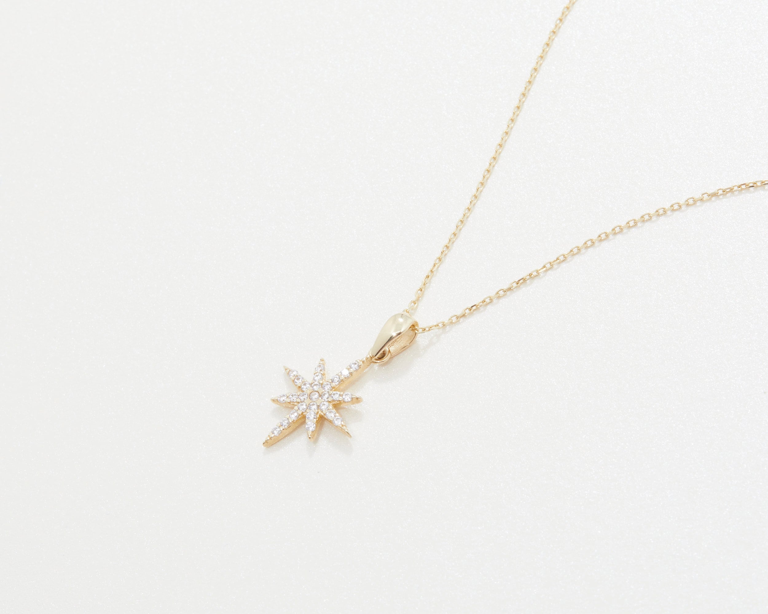 Cross Necklace, 14K Solid Gold Christian Cross Necklace, Diamond CZ Small Cross Necklace, Minimalist Cross Necklace, Cross Pendant Necklace