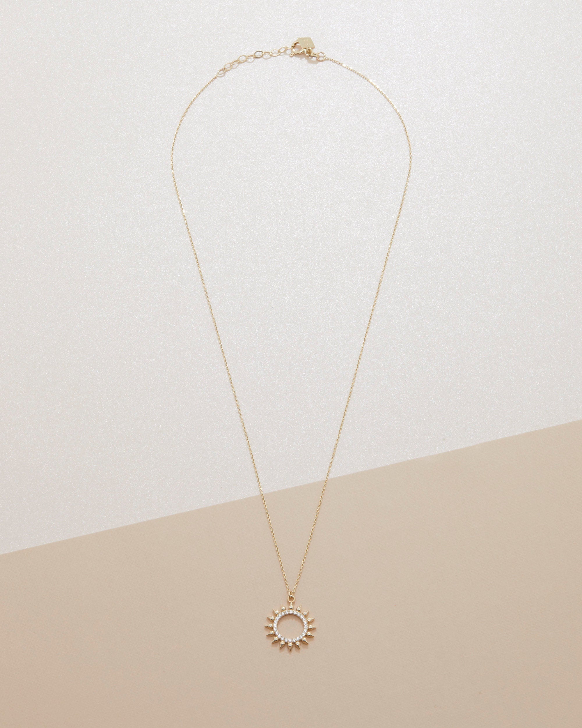 Gold Rectangular Necklace, 14K Solid Gold Pyramid Necklace, Dainty Pendant Necklace, Minimalist, Handmade Jewelry, Necklaces for women