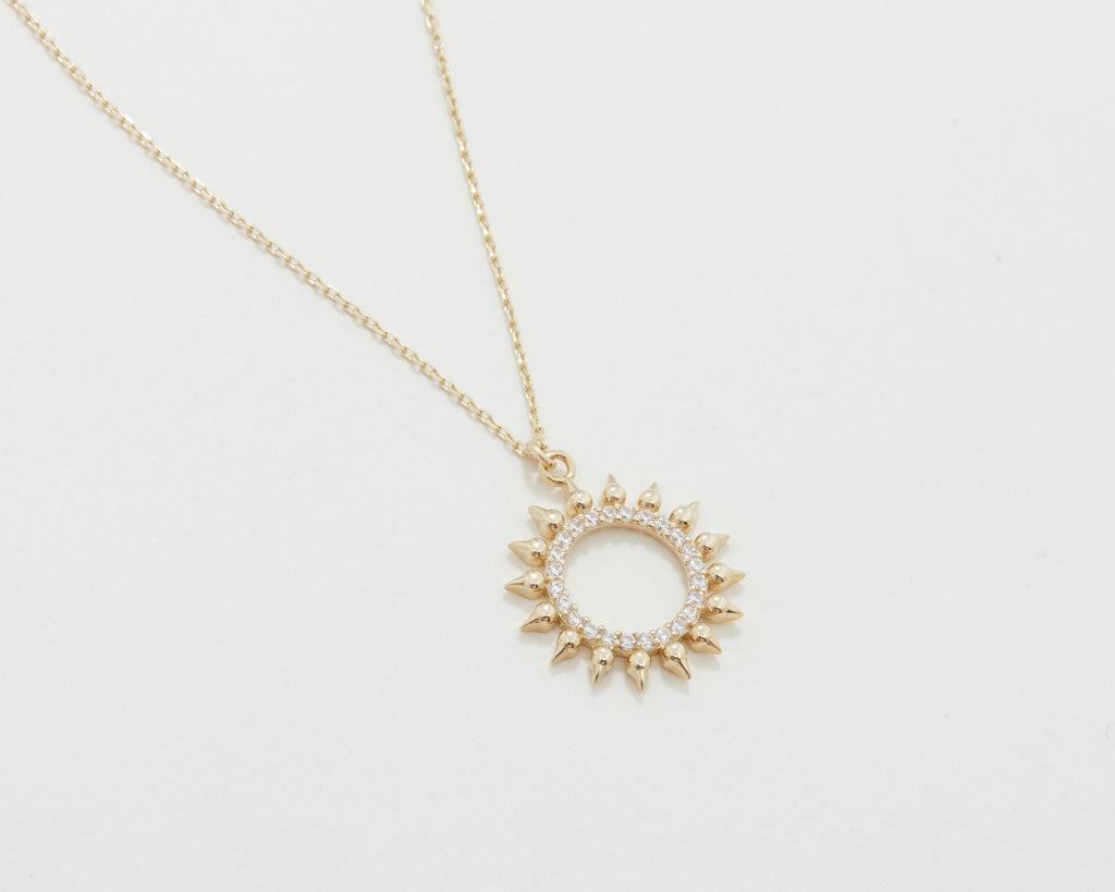 Gold Rectangular Necklace, 14K Solid Gold Pyramid Necklace, Dainty Pendant Necklace, Minimalist, Handmade Jewelry, Necklaces for women