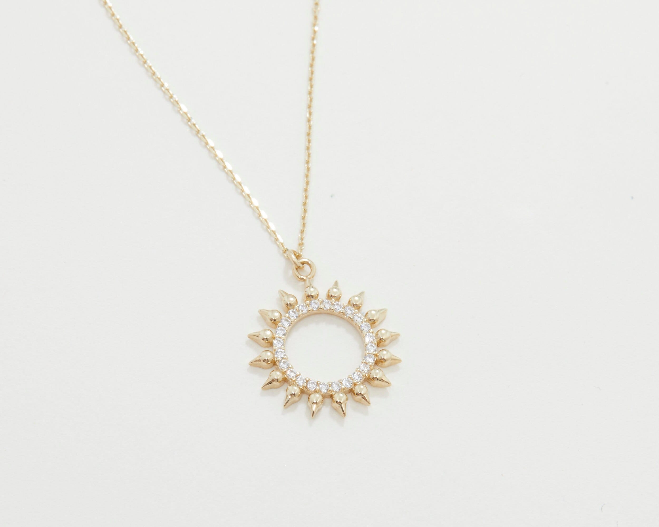 Gold Rectangular Necklace, 14K Solid Gold Pyramid Necklace, Dainty Pendant Necklace, Minimalist, Handmade Jewelry, Necklaces for women