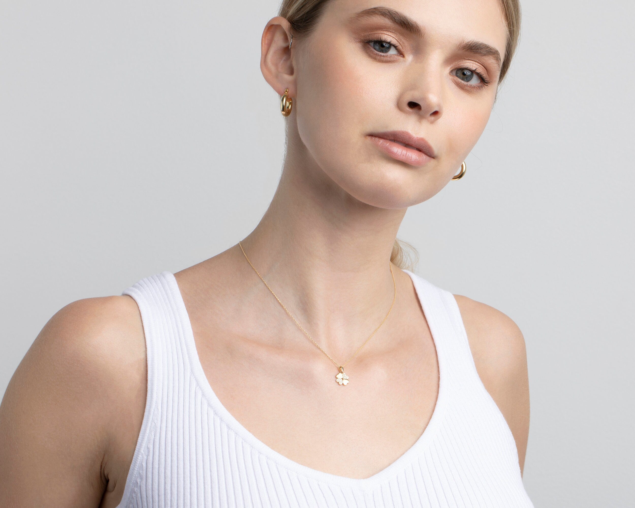 Baguette Cut Diamond Round Necklace - Dainty Minimalist Necklace - Baguette CZ Diamond Jewelry - Everyday Necklace - Handmade Gift for Her