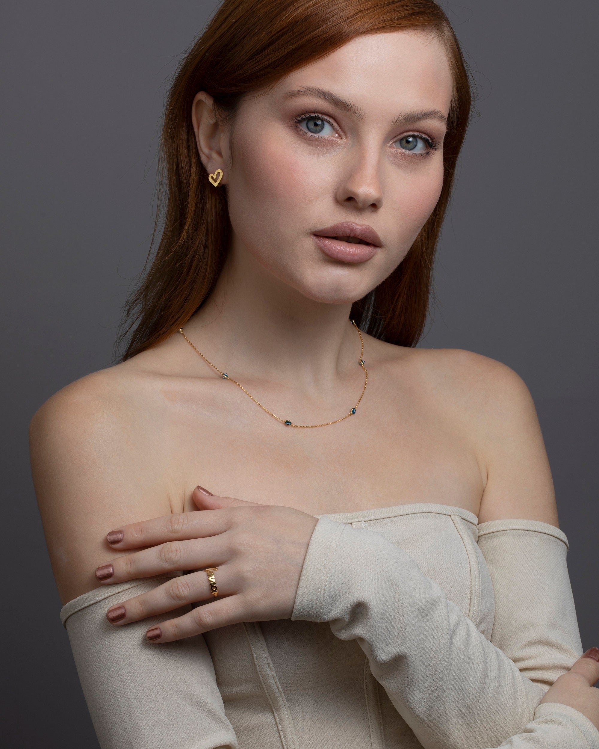 Gold Polar Star Necklace, 14K Gold North Star Necklace, Dainty Necklace, Minimalist, Handmade Jewelry, Necklace for women, Sterling Silver