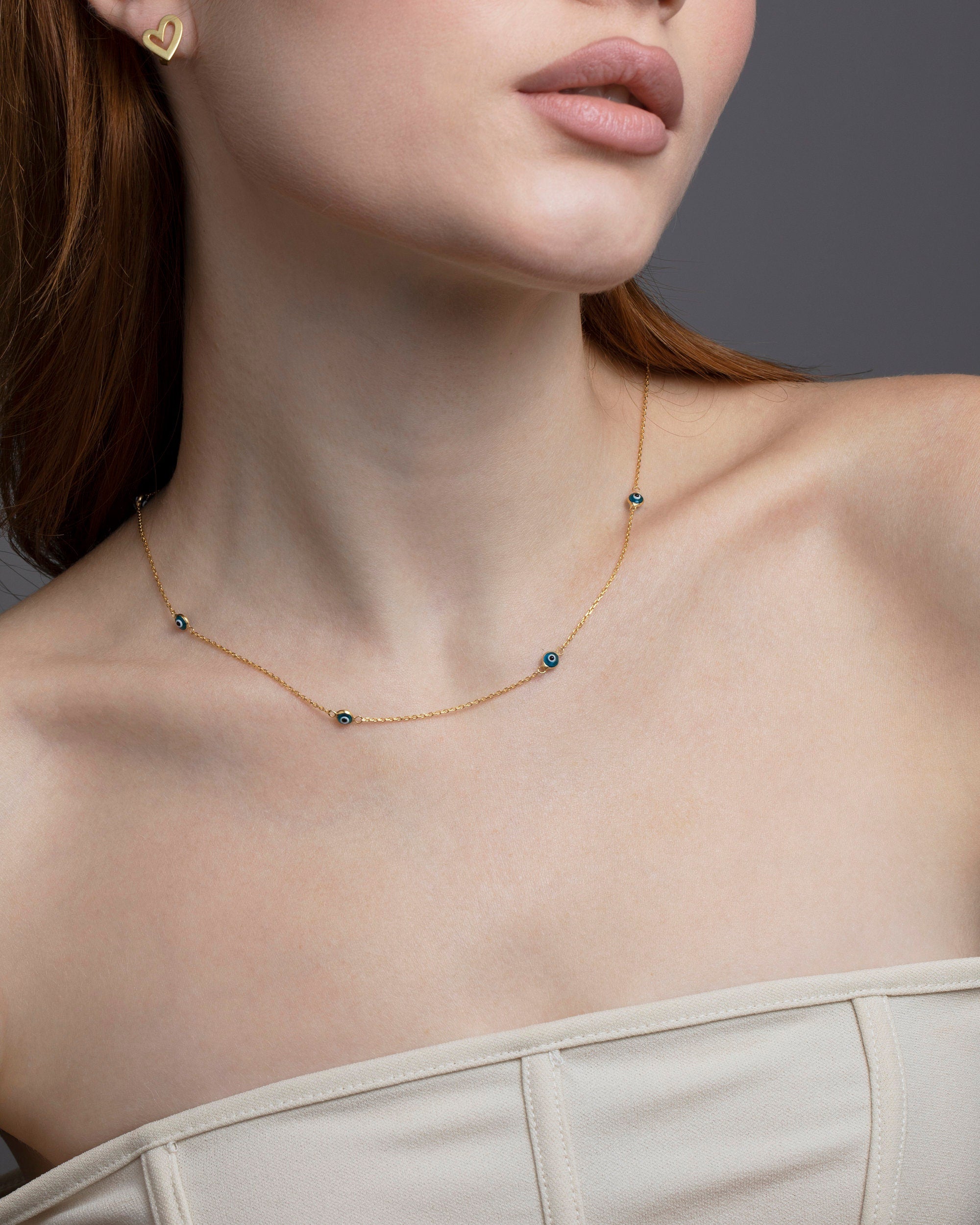 Gold Polar Star Necklace, 14K Gold North Star Necklace, Dainty Necklace, Minimalist, Handmade Jewelry, Necklace for women, Sterling Silver