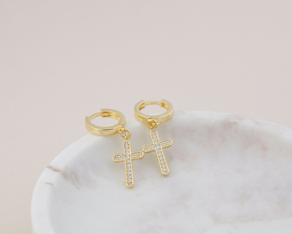 Pave Initial Letter Earring, 14K Pave Initial Earring, Silver Pave Initial Earrings, Minimalist Earring, Dangle Drop Personalized Earrings