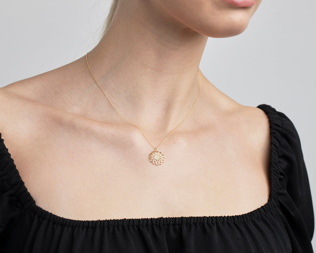 14K Solid Gold Pave Double Heart Necklace, 14K Double Heart Necklace, 10K Double Heart Necklace, 8K Double Heart Necklace, Handmade Jewelry