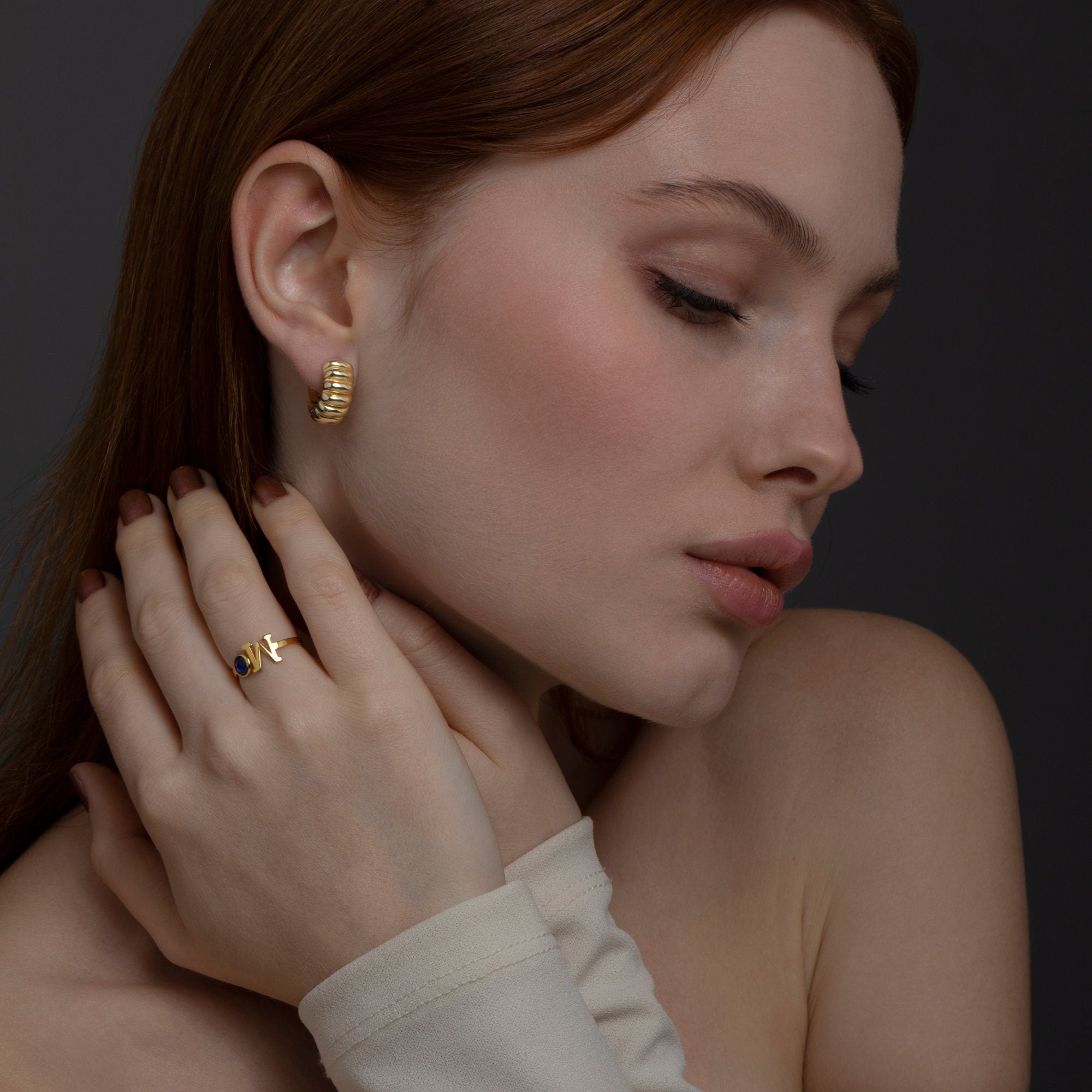 Emerald Hoop Dangle Earrings, CZ Emerald Hoops, Pave Earring, Gold Vermeil Hoops, Handmade Jewelry 14K Gold, Jewelry for Women, Gift for Her