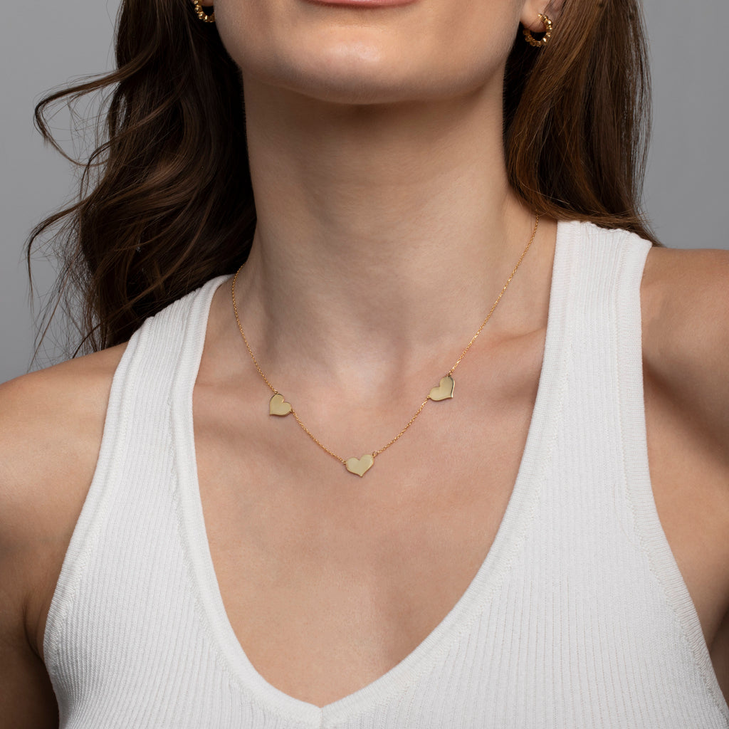 Gold Star of David Necklace, Textured Solid Gold Star of David Necklace, Jewish Necklace, Minimalist, Handmade Jewelry, Necklace for women