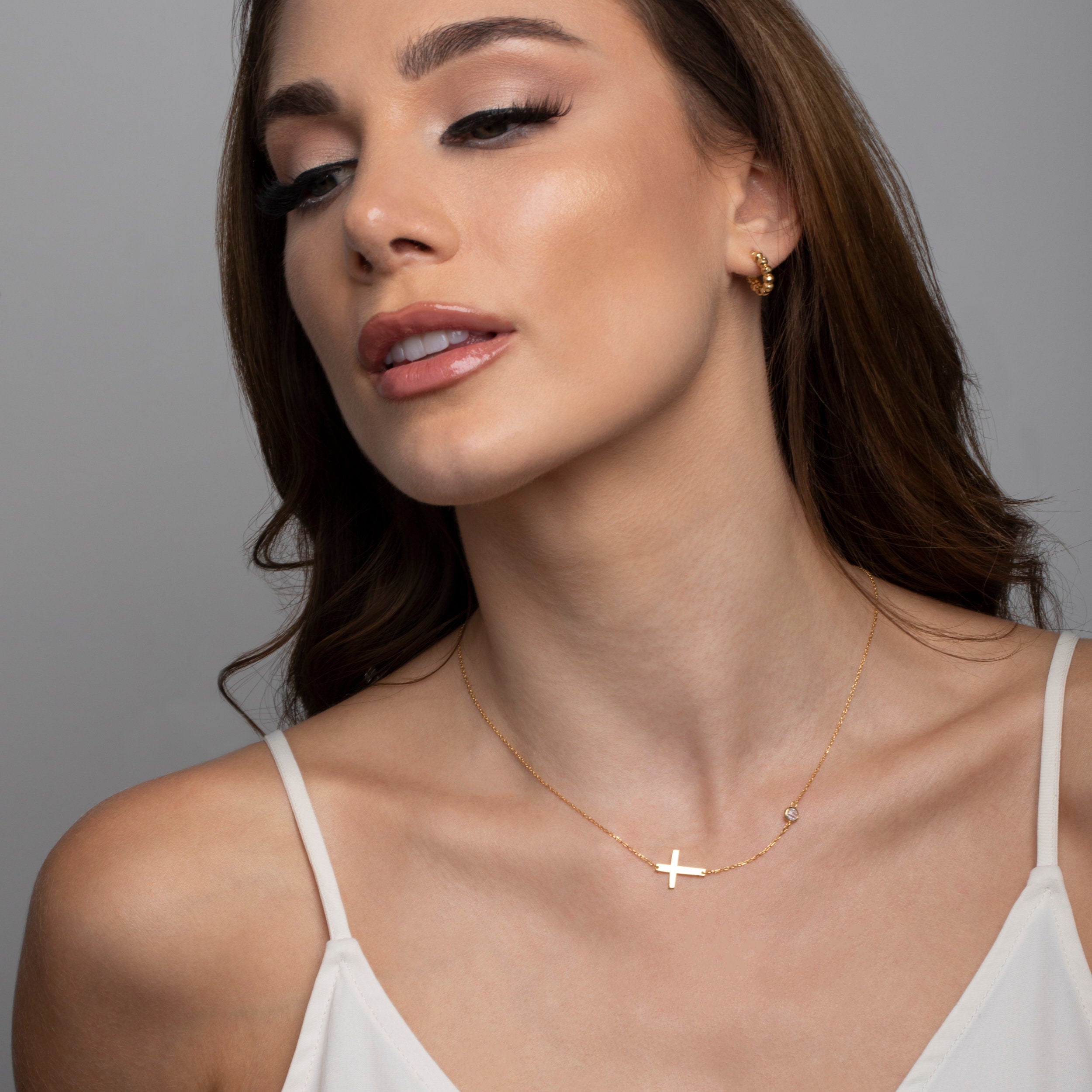 Personalized Initial Necklace with a Heart, Dainty silver necklace, Letter necklace, Monogram Necklace