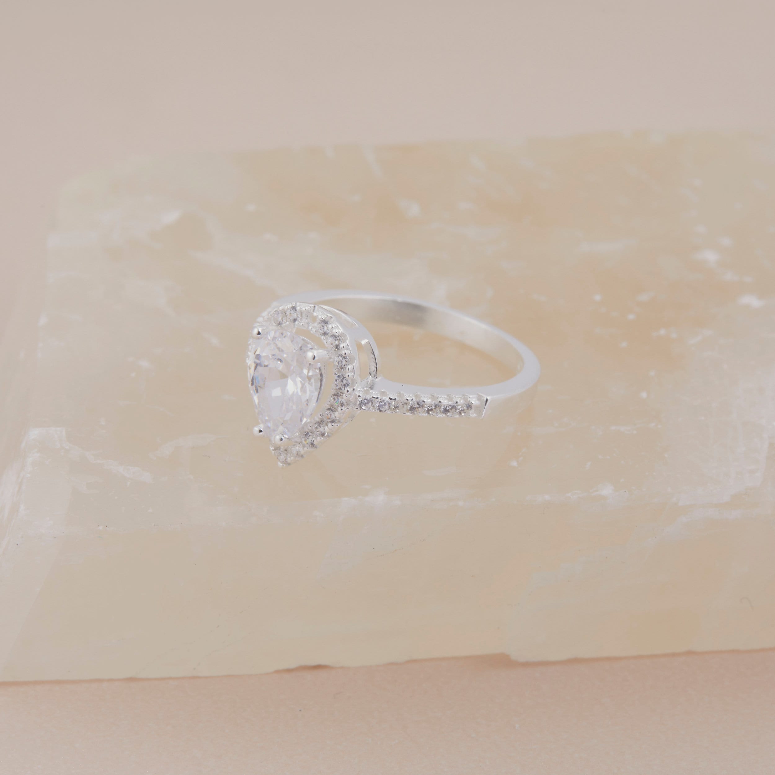 Pave Heart Ring, 14K Solid Gold Plated Pave Heart Ring, Gold Pave Heart Ring, Gold Pave Heart Ring, Silver Pave Heart Rings, Gifts For Her