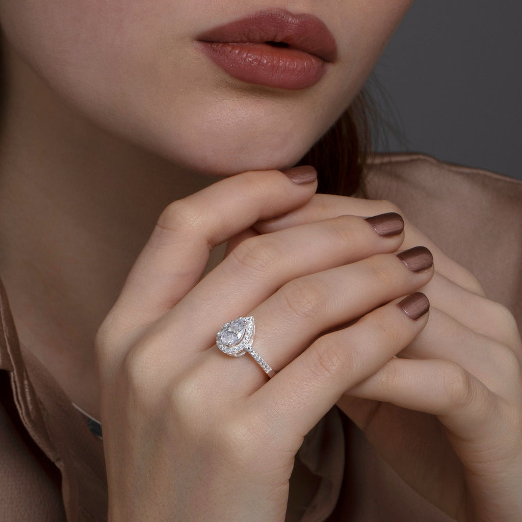 Pave Heart Ring, 14K Solid Gold Plated Pave Heart Ring, Gold Pave Heart Ring, Gold Pave Heart Ring, Silver Pave Heart Rings, Gifts For Her