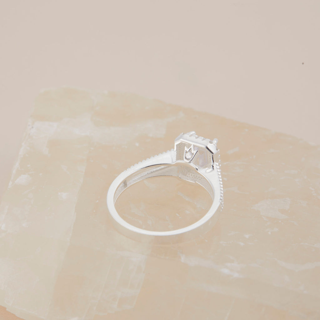 18K Gold Stackable Ring - Adjustable Minimalist Handmade Statement Ring for Women, Gift for Her, Dainty Modern Jewelry Hypoallergenic Ring