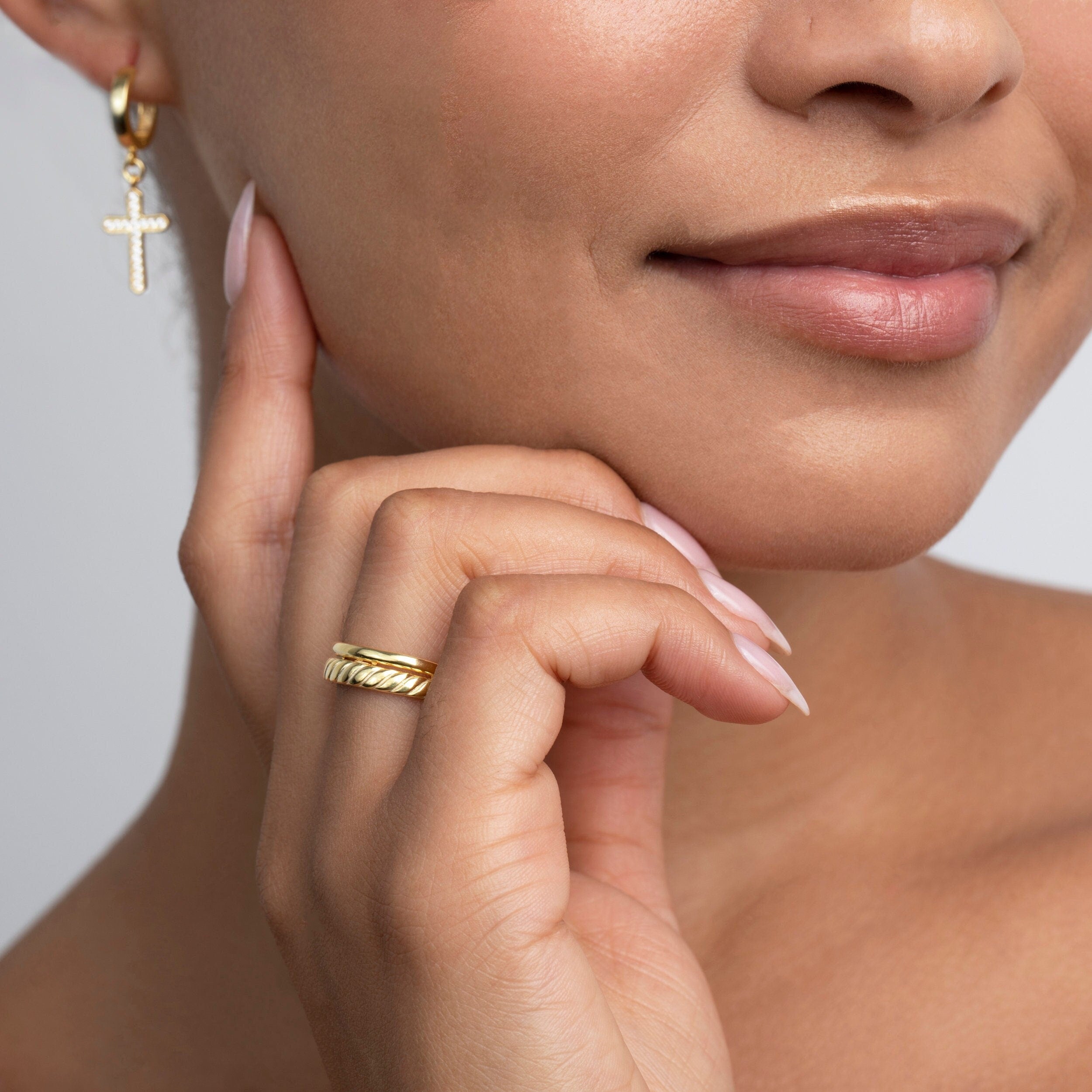 Personalized Initial Star Necklace, 18K Gold Plated Paperclip Chain
