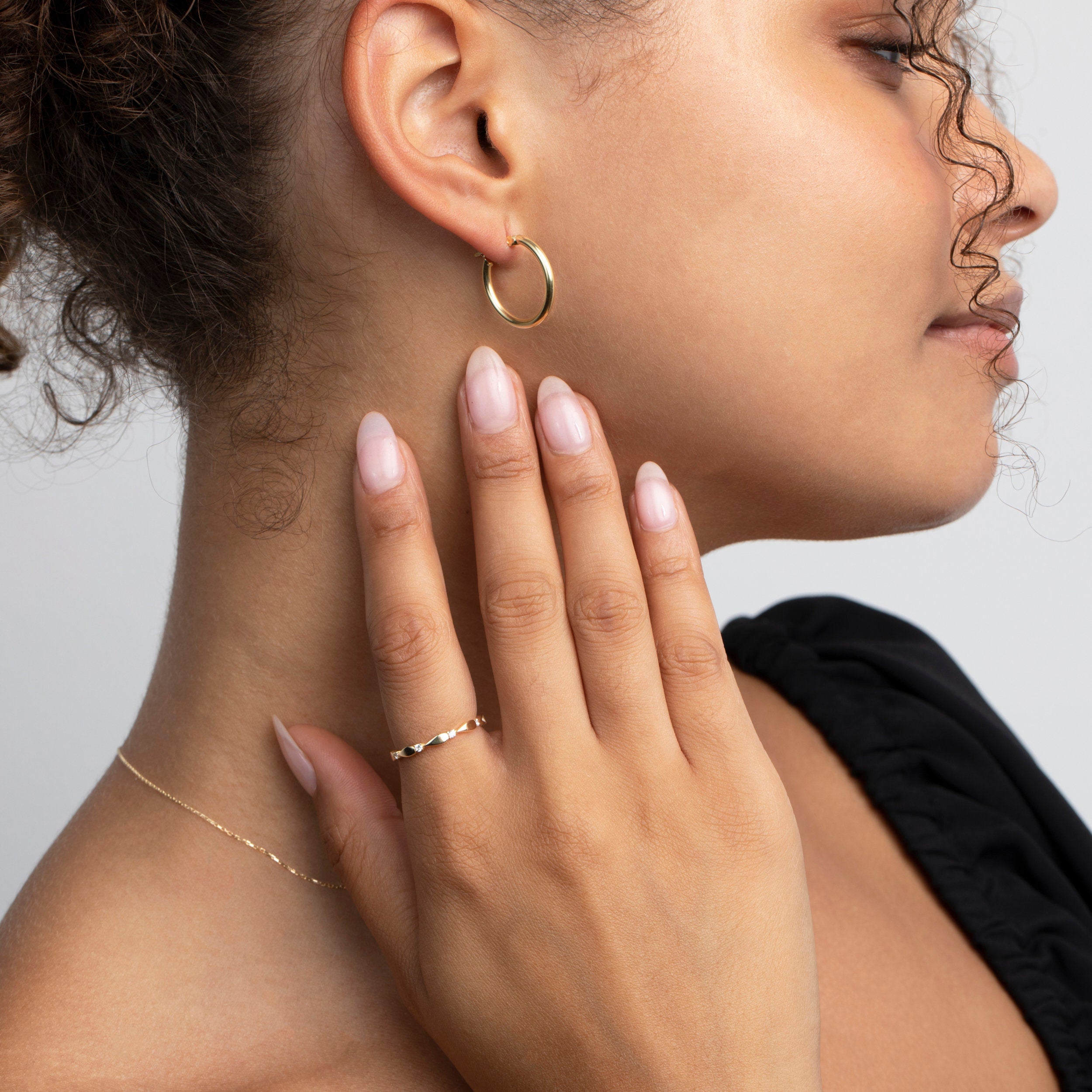 Drop Earrings For Women and Girls, 14K Gold Plated, Minimalist Jewelry, Trendy Earrings, Push Back, Gift for Her, Handmade