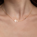 Personalized Initial Necklace with a Heart, Dainty silver necklace, Letter necklace, Monogram Necklace