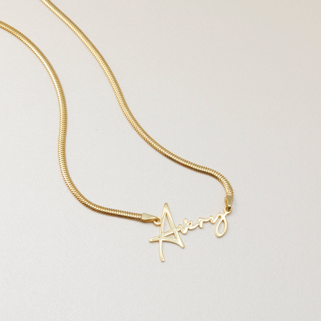 Initial Clover Charm Necklace With Gold Letter Pendant, 18K Gold Plated Personalized Jewelry Gift for Her, Dainty Clover Chain Necklace