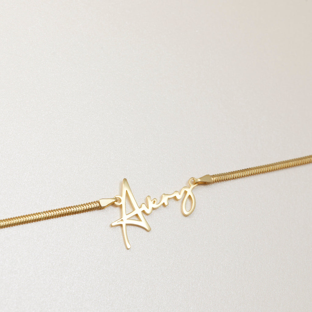 Initial Clover Charm Necklace With Gold Letter Pendant, 18K Gold Plated Personalized Jewelry Gift for Her, Dainty Clover Chain Necklace